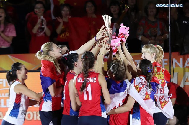 Bóng chuyền nữ Serbia lên ngôi vô địch thế giới - Ảnh 1. Bóng chuyền nữ Serbia lên ngôi vô địch thế giới - Ảnh 1.