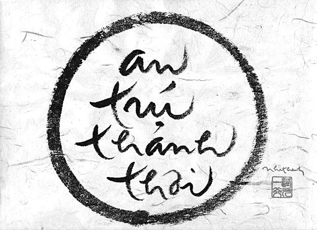 Triển lãm sách và thư pháp của thiền sư Thích Nhất Hạnh tại Thái Lan - Ảnh 1.