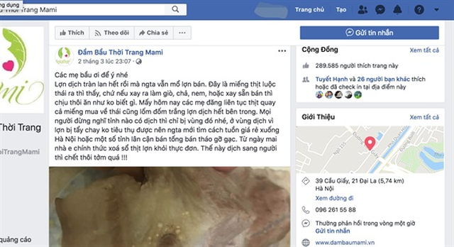 Đề nghị Ban Tuyên giáo Trung ương xử lý tin sai về dịch tả lợn châu Phi - 1 Đề nghị Ban Tuyên giáo Trung ương xử lý tin sai về dịch tả lợn châu Phi - 1