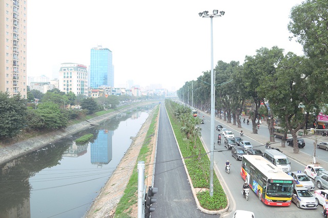 Toàn cảnh con đường dọc sông Tô Lịch chỉ để đi bộ, đi xe đạp - 1