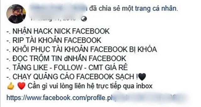 Facebook tuy&ecirc;n bố mạnh tay &ldquo;trảm&rdquo; c&aacute;c t&agrave;i khoản l&agrave;m dịch vụ hack nick - 1