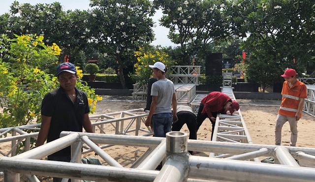 Tất bật công tác chuẩn bị tại nơi an táng Đại tướng Lê Đức Anh - 4 Tất bật công tác chuẩn bị tại nơi an táng Đại tướng Lê Đức Anh - 4
