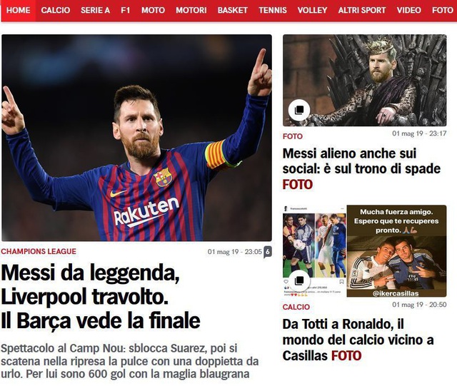 Báo chí thế giới ngả mũ trước “thiên tài” Lionel Messi - 8 Báo chí thế giới ngả mũ trước “thiên tài” Lionel Messi - 8