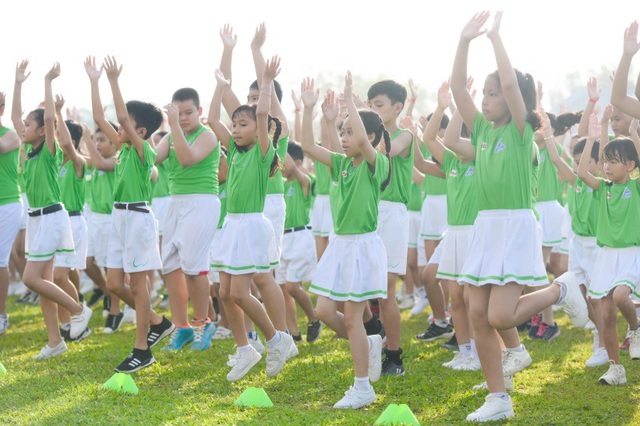 6.146 học sinh và hình ảnh ấn tượng về buổi đồng diễn đạt kỷ lục Guiness Việt Nam - 3