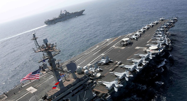 Lý do tàu sân bay Mỹ chưa tiến vào Vịnh Ba Tư đối đầu Iran - 1 Lý do tàu sân bay Mỹ chưa tiến vào Vịnh Ba Tư đối đầu Iran - 1