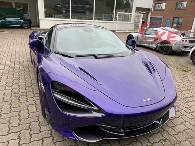 Đại gia Vũng T&agrave;u đặt gạch si&ecirc;u xe McLaren 26 tỷ đồng m&agrave;u t&iacute;m độc - 1