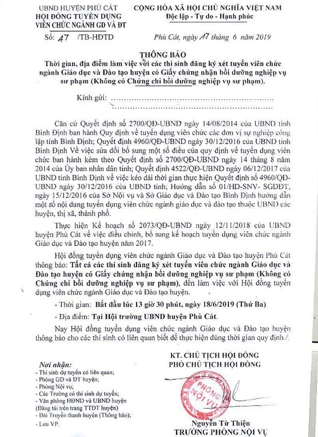 H&agrave;ng trăm gi&aacute;o vi&ecirc;n bị loại thi tuyển vi&ecirc;n chức do giấy chứng nhận nghiệp vụ sư phạm? - 4