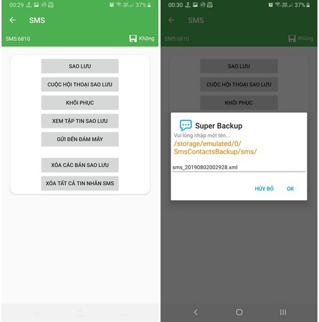 Hướng dẫn sao lưu và phục hồi toàn bộ tin nhắn, danh bạ, lịch sử cuộc gọi trên smartphone - 3 Hướng dẫn sao lưu và phục hồi toàn bộ tin nhắn, danh bạ, lịch sử cuộc gọi trên smartphone - 3