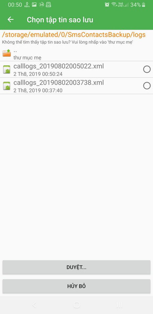 Hướng dẫn sao lưu và phục hồi toàn bộ tin nhắn, danh bạ, lịch sử cuộc gọi trên smartphone - 6 Hướng dẫn sao lưu và phục hồi toàn bộ tin nhắn, danh bạ, lịch sử cuộc gọi trên smartphone - 6