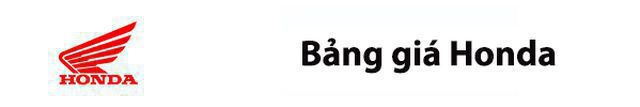 Bảng gi&aacute; xe m&aacute;y