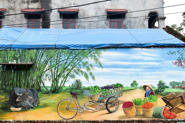 Bích họa lạ lẫm ở làng nông nghiệp ngoại thành Hà Nội  - 7