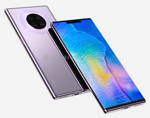 Lộ ảnh thực tế Huawei Mate 30 Pro với màn hình “thác nước” - 2