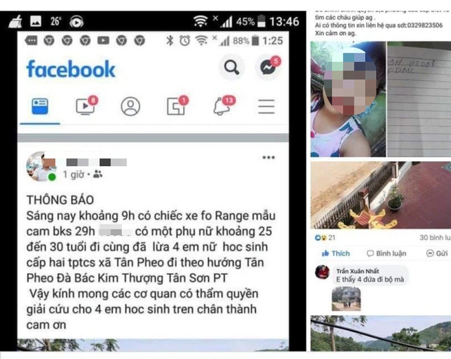 C&ocirc;ng an b&aacute;c tin đồn 4 nữ sinh cấp 2 bị lừa đảo, bắt c&oacute;c - 2
