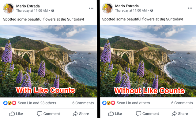 Facebook bắt đầu ngừng hiện số lượng Like, người d&ugrave;ng ch&aacute;n nản - 1