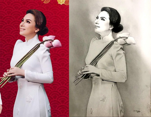 Kinh ngạc chân dung nghệ sĩ được vẽ... bằng chân của chàng trai 8X - 9 Kinh ngạc chân dung nghệ sĩ được vẽ... bằng chân của chàng trai 8X - 9