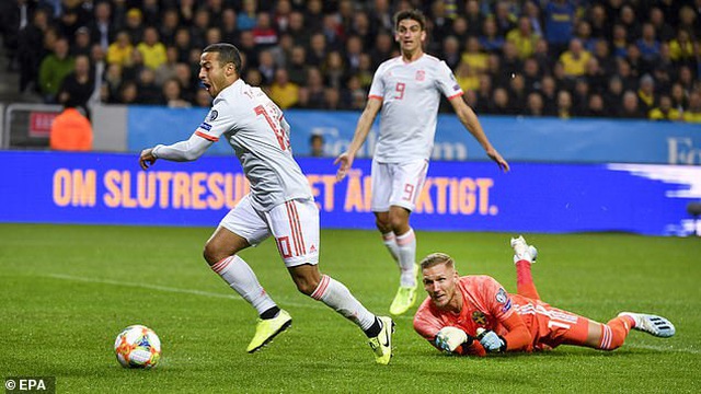Hòa Thụy Điển, Tây Ban Nha giành vé dự Euro 2020 - 1 Hòa Thụy Điển, Tây Ban Nha giành vé dự Euro 2020 - 1