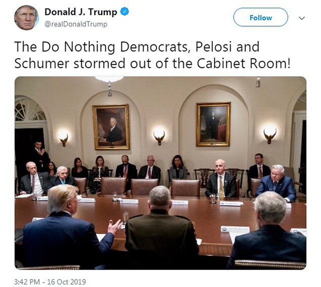 Ông Trump khẩu chiến dữ dội với phe Dân chủ tại Nhà Trắng - 2 Ông Trump khẩu chiến dữ dội với phe Dân chủ tại Nhà Trắng - 2