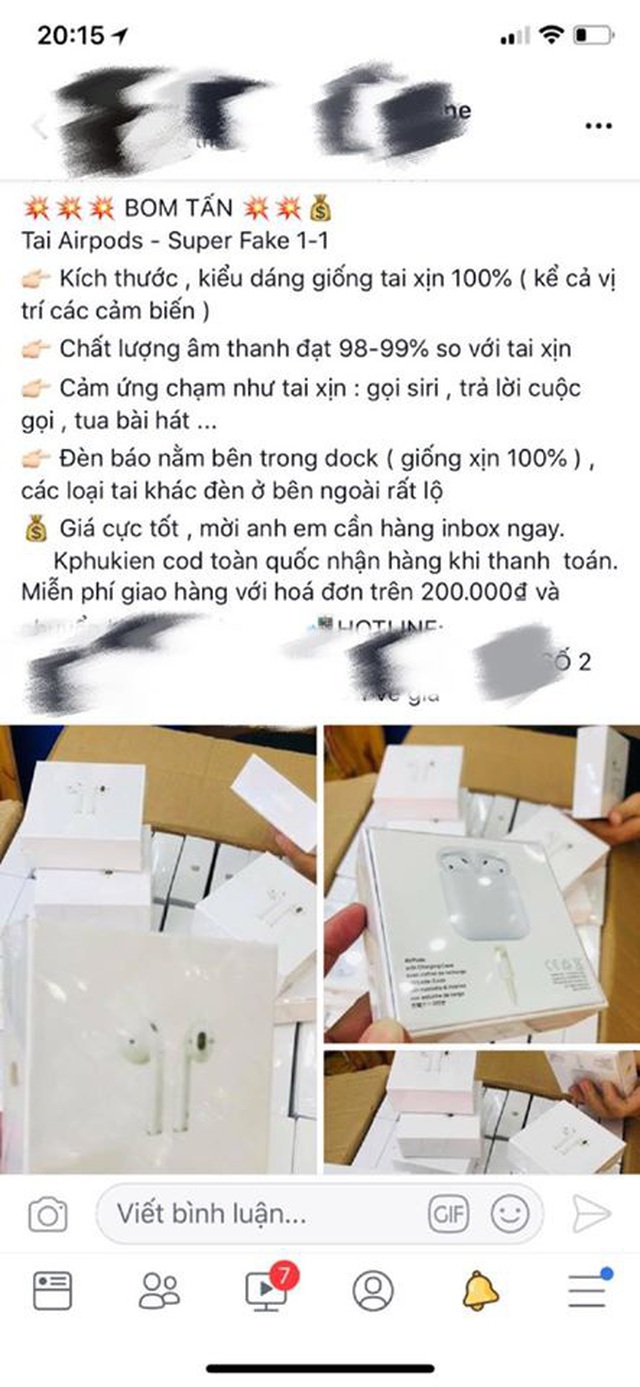 AirPods Pro vừa ra mắt, dân buôn đã chuẩn bị có hàng fake để lừa người dùng - 4 AirPods Pro vừa ra mắt, dân buôn đã chuẩn bị có hàng fake để lừa người dùng - 4
