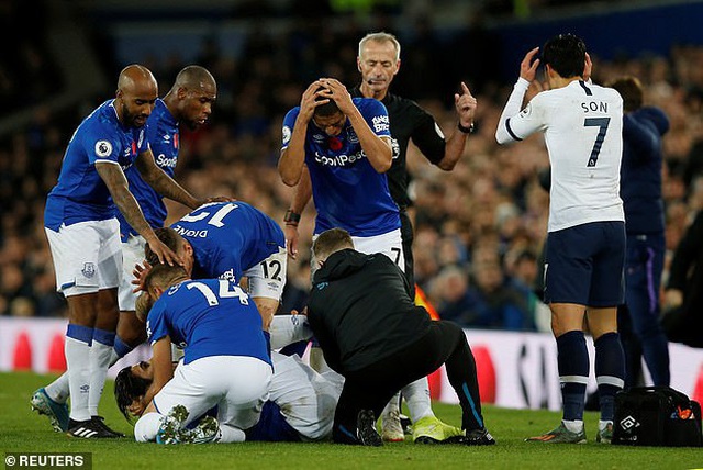 Son Heung Min bật khóc sau khi làm gãy cổ chân cầu thủ Everton - 7 Son Heung Min bật khóc sau khi làm gãy cổ chân cầu thủ Everton - 7
