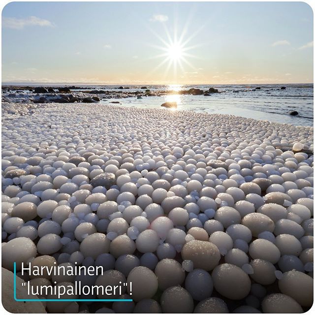 Kỳ lạ hiện tượng băng “tròn như trứng” tràn ngập bờ biển Phần Lan - 2