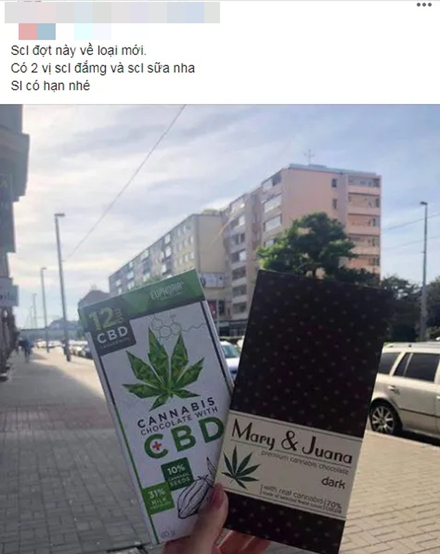 Kẹo m&uacute;t, chocolate cần sa &ldquo;bủa v&acirc;y&rdquo; mạng x&atilde; hội: Sử dụng ma t&uacute;y chỉ với 40.000 đồng? - 1