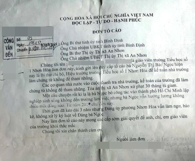 Hiệu trưởng nghỉ việc 3 th&aacute;ng vẫn... nhận lương đủ - 1