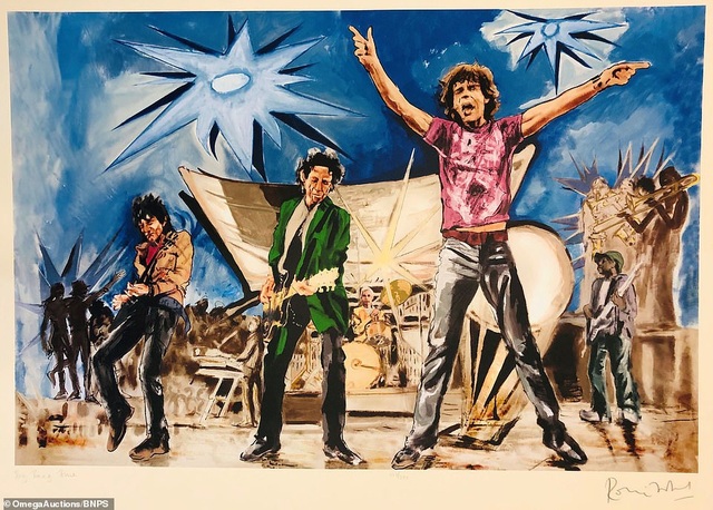 Sửng sốt trước tài năng hội họa của rocker nhóm Rolling Stones - 1 Sửng sốt trước tài năng hội họa của rocker nhóm Rolling Stones - 1
