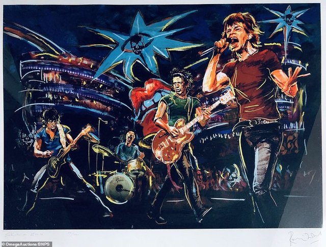 Sửng sốt trước tài năng hội họa của rocker nhóm Rolling Stones - 2 Sửng sốt trước tài năng hội họa của rocker nhóm Rolling Stones - 2