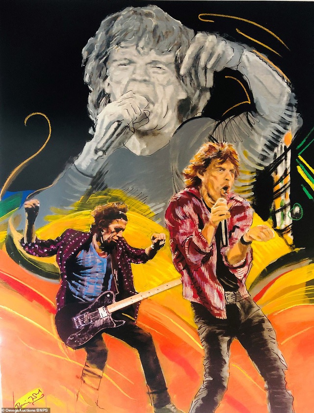 Sửng sốt trước tài năng hội họa của rocker nhóm Rolling Stones - 9 Sửng sốt trước tài năng hội họa của rocker nhóm Rolling Stones - 9