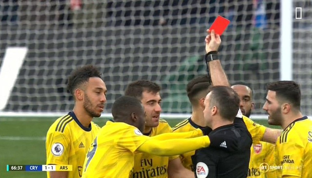 Aubameyang bị đuổi, Arsenal chật vật kiếm trận hòa trước Crystal Palace - 5 Aubameyang bị đuổi, Arsenal chật vật kiếm trận hòa trước Crystal Palace - 5