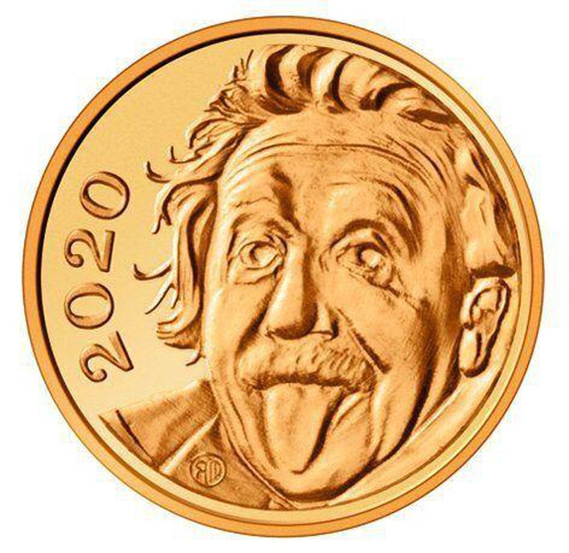 Chết cười xem Einstein lè lưỡi trên đồng vàng nhỏ nhất thế giới - 1