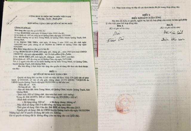 Vụ người chết nhiều năm vẫn ký giấy cho đất: Kỷ luật nhiều cán bộ - 2 Vụ người chết nhiều năm vẫn ký giấy cho đất: Kỷ luật nhiều cán bộ - 2