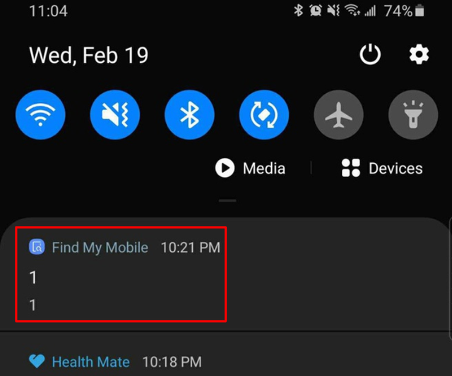 Thông báo kỳ lạ trên điện thoại Samsung khiến nhiều người hoang mang - 1
