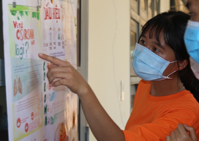 Học sinh trường chuyên vẽ tranh tuyên truyền phòng chống dịch Covid-19 - 3 Học sinh trường chuyên vẽ tranh tuyên truyền phòng chống dịch Covid-19 - 3