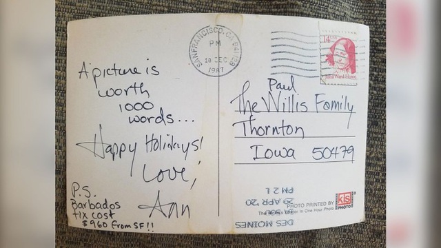 Hy hữu bưu điện Mỹ mất tới… 32 năm để gửi bưu thiếp - 2