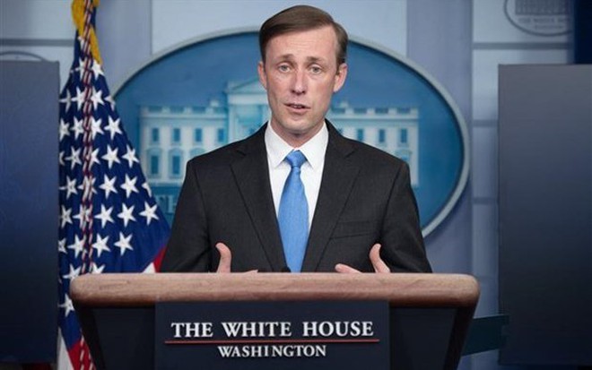 Cố vấn An ninh quốc gia Mỹ Jake Sullivan. (Ảnh: AFP/TTXVN)
Cố vấn An ninh quốc gia Mỹ Jake Sullivan. (Ảnh: AFP/TTXVN)