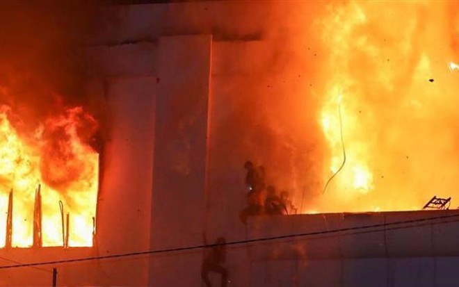 Hiện trường vụ cháy khiến 26 người tử vong. 