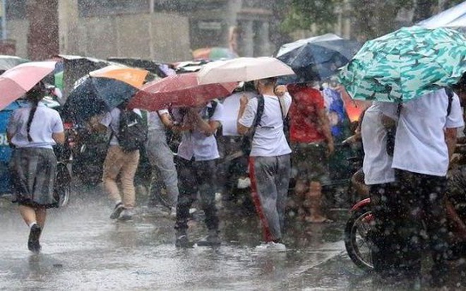 Mưa lớn đã ảnh hưởng đến một số khu vực của Philippines khi cơn bão nhiệt đới Florita đi qua. Ngày 24/8/2022. Ảnh: Twitter 
