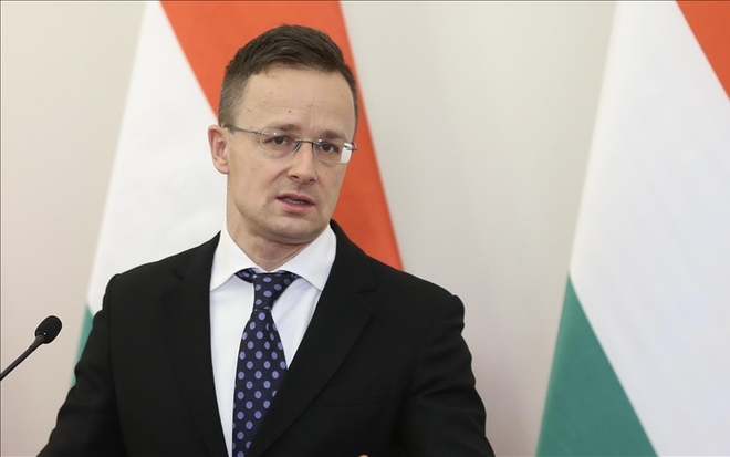 Ngoại trưởng Hungary Peter Szijjarto. Ảnh: Anadolu
