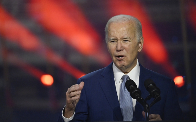 Tổng thống Mỹ Joe Biden phát biểu tại Las Vegas, bang Nevada, ngày 8/12. Ảnh: AFP
Tổng thống Mỹ Joe Biden phát biểu tại Las Vegas, bang Nevada, ngày 8/12. Ảnh: AFP