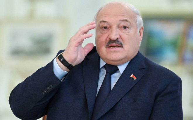 Tổng thống Belarus tại dinh Độc lập, thủ đô Minsk, Belarus, ngày 16/2. Ảnh: AFP

