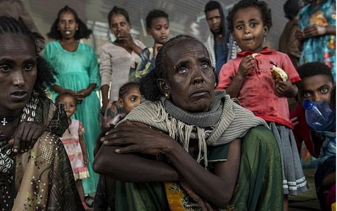 Người tị nạn ở Mekele (bắc Ethiopia) sống cùng nạn đói. Ảnh minh họa