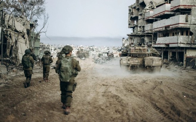 Binh sĩ Israel tại Dải Gaza (Ảnh: AFP).

