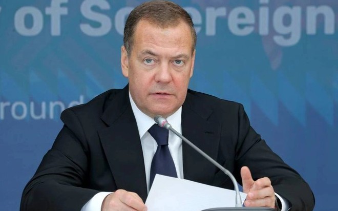 Phó Chủ tịch Hội đồng An ninh Nga Dmitry Medvedev (Ảnh: TASS).

