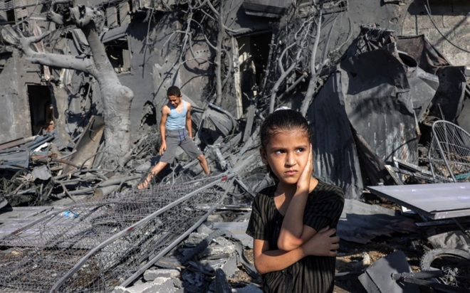 Nhiều nhà cửa tại Rafah bị phá hủy hoàn toàn trong các cuộc không kích của Israel. Ảnh: AlJazeera
