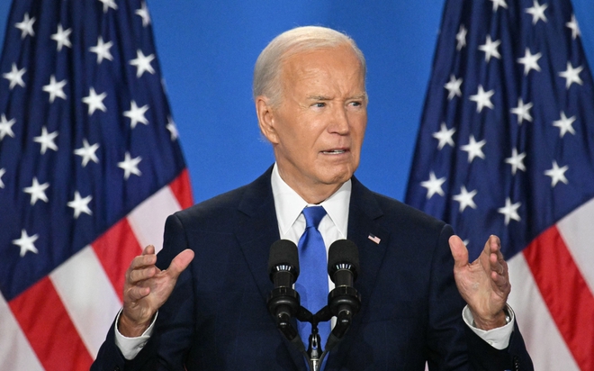 Tổng thống Mỹ Joe Biden tại cuộc họp báo ở Washington ngày 11/7. Ảnh: AFP

