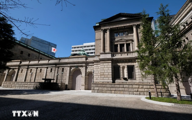 Trụ sở Ngân hàng Trung ương Nhật Bản (Boj) ở Tokyo, Nhật Bản. (Ảnh: AFP/TTXVN)
