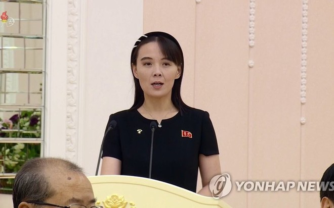 Bà Kim Yo-jong, em gái nhà lãnh đạo Triều Tiên Kim Jong Un. Ảnh: Yonhap
