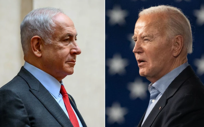 Thủ tướng Israel Benjamin Netanyahu (trái) và Tổng thống Mỹ Joe Biden. Ảnh: GETTY IMAGES
