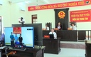 Tòa án Nhân dân huyện Hà Trung tổ chức phiên tòa xét xử trực tuyến